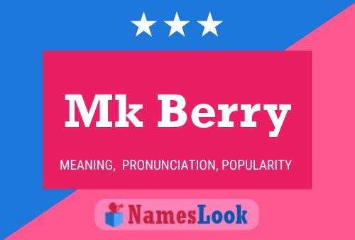 ملصق اسم Mk Berry