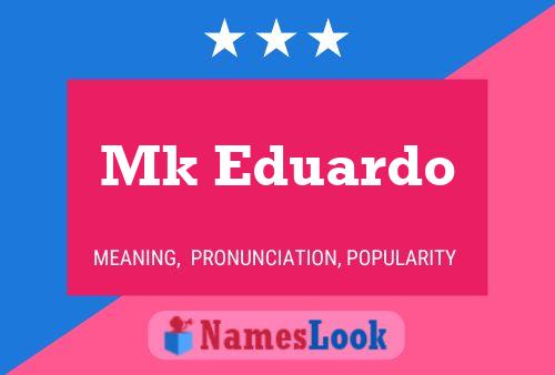 ملصق اسم Mk Eduardo