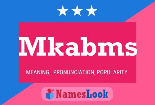 ملصق اسم Mkabms