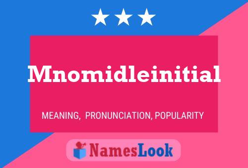 ملصق اسم Mnomidleinitial