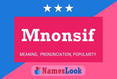 ملصق اسم Mnonsif