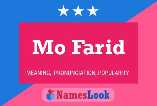 ملصق اسم Mo Farid