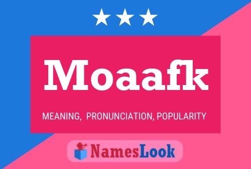 ملصق اسم Moaafk