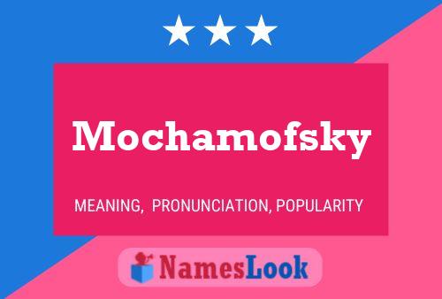 ملصق اسم Mochamofsky