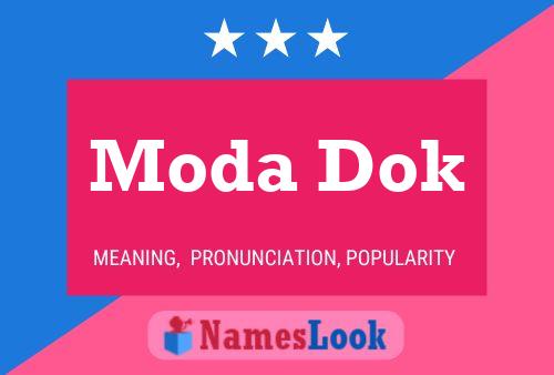 ملصق اسم Moda Dok