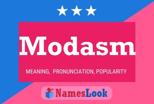 ملصق اسم Modasm