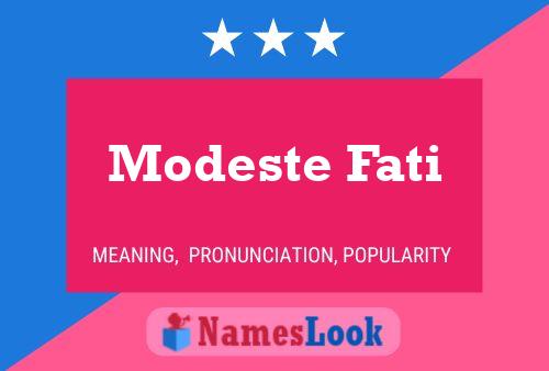 ملصق اسم Modeste Fati