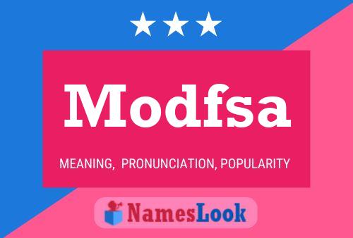 ملصق اسم Modfsa