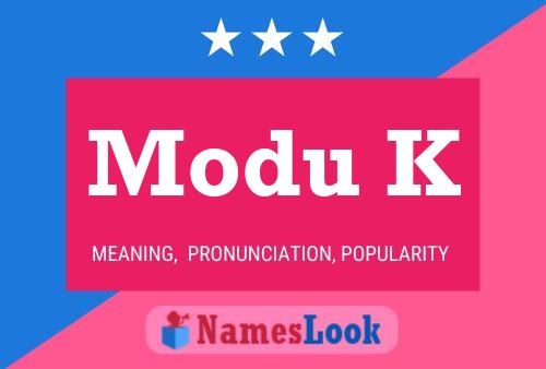 ملصق اسم Modu K