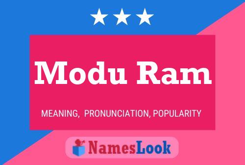 ملصق اسم Modu Ram