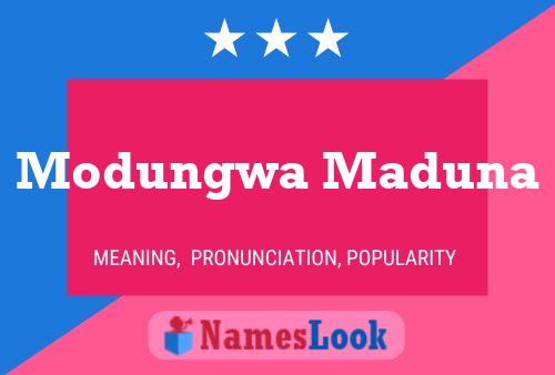 ملصق اسم Modungwa Maduna