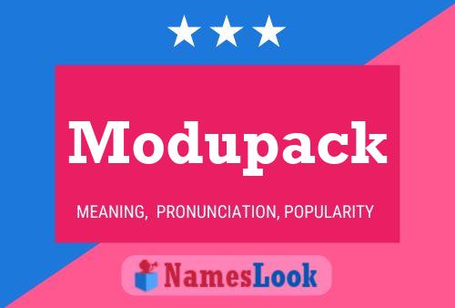 ملصق اسم Modupack