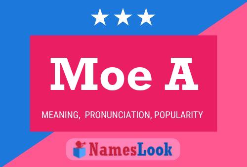 ملصق اسم Moe A