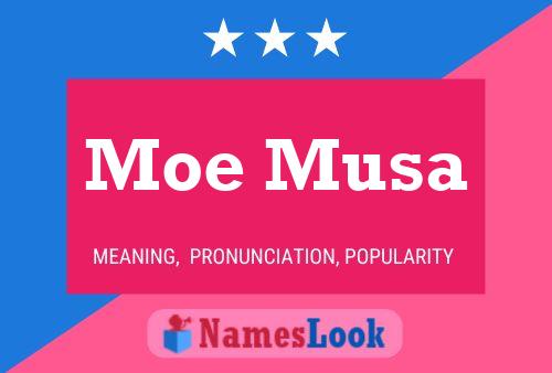 ملصق اسم Moe Musa