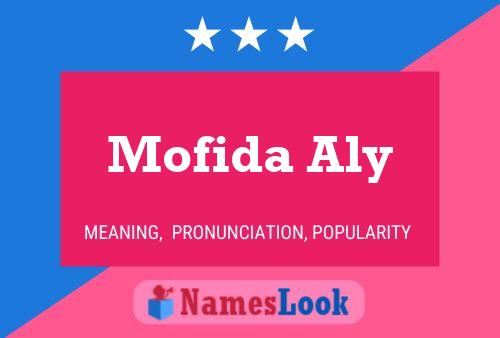 ملصق اسم Mofida Aly