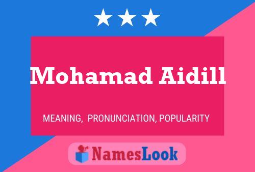 ملصق اسم Mohamad Aidill