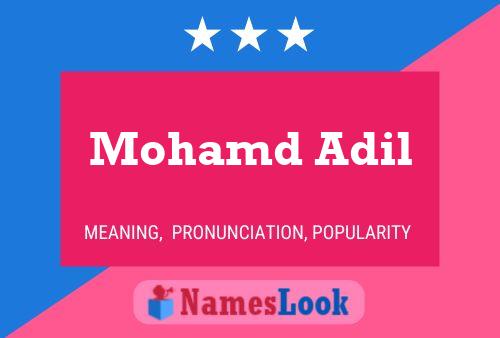 ملصق اسم Mohamd Adil