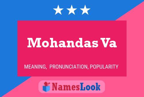 ملصق اسم Mohandas Va