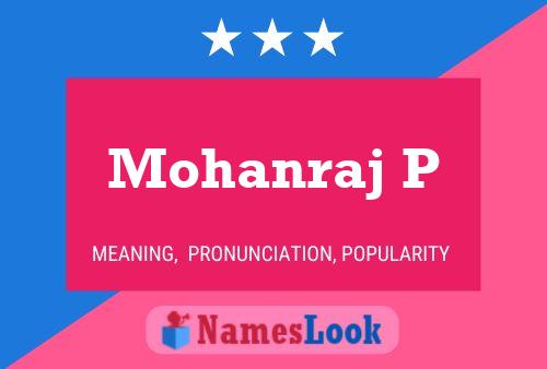 ملصق اسم Mohanraj P