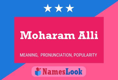 ملصق اسم Moharam Alli