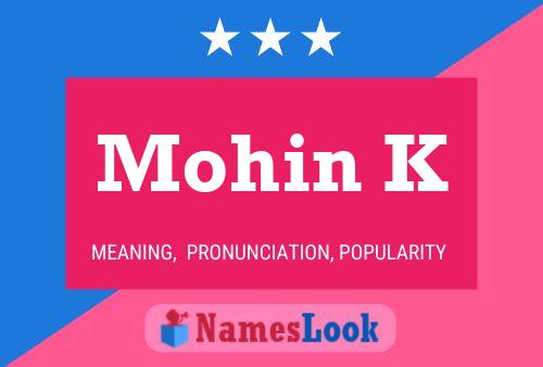 ملصق اسم Mohin K