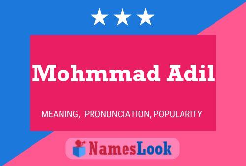 ملصق اسم Mohmmad Adil