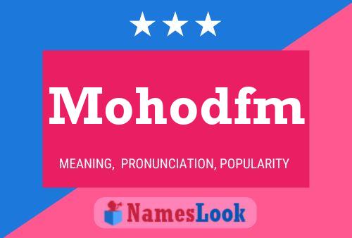 ملصق اسم Mohodfm