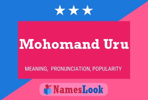 ملصق اسم Mohomand Uru