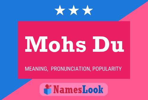 ملصق اسم Mohs Du