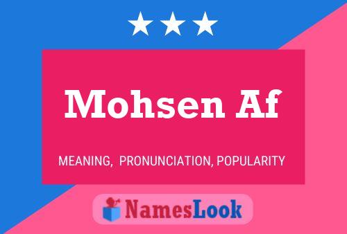 ملصق اسم Mohsen Af