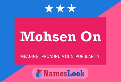 ملصق اسم Mohsen On