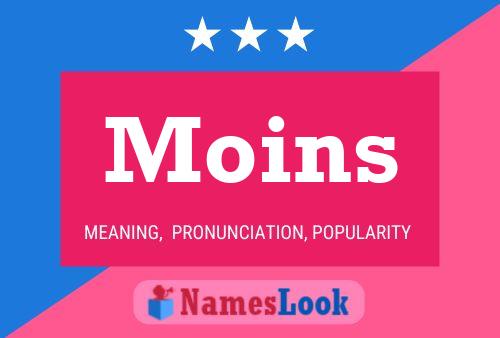 ملصق اسم Moins