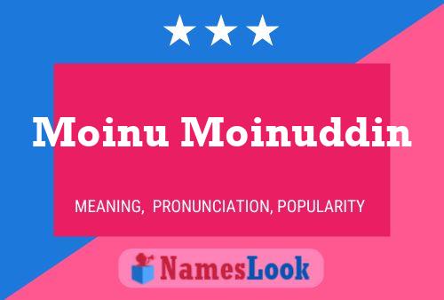 ملصق اسم Moinu Moinuddin