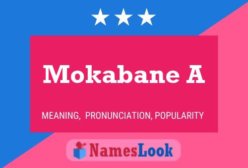 ملصق اسم Mokabane A