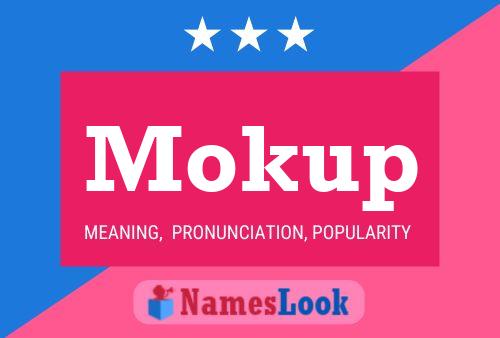 ملصق اسم Mokup