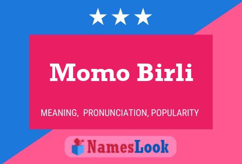 ملصق اسم Momo Birli