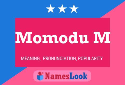 ملصق اسم Momodu M