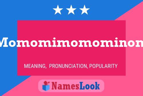 ملصق اسم Momomimomominom