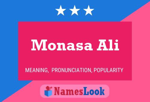 ملصق اسم Monasa Ali