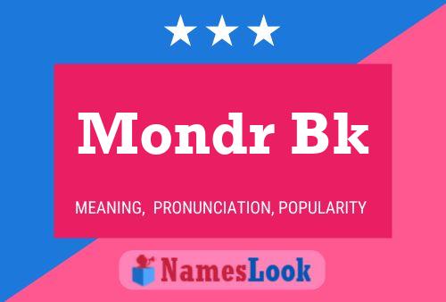 ملصق اسم Mondr Bk