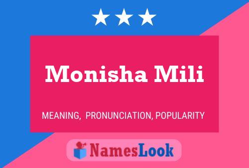 ملصق اسم Monisha Mili