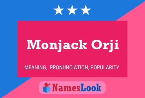 ملصق اسم Monjack Orji