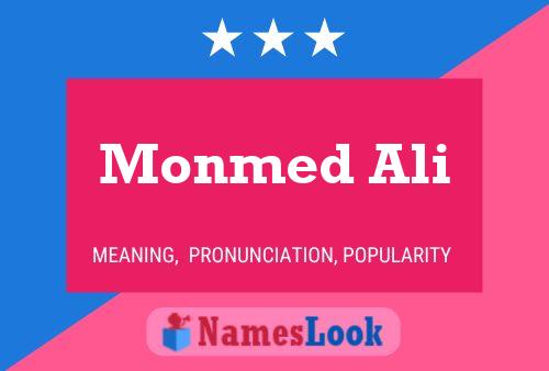 ملصق اسم Monmed Ali