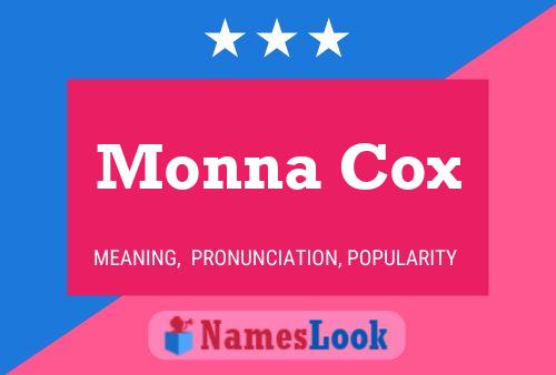 ملصق اسم Monna Cox