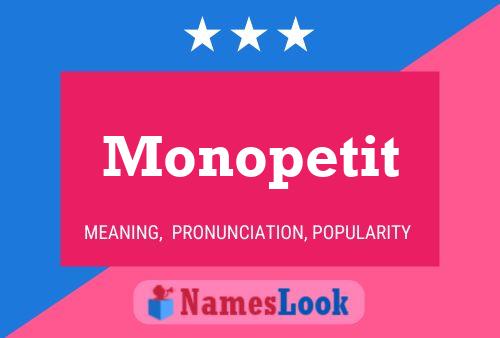 ملصق اسم Monopetit