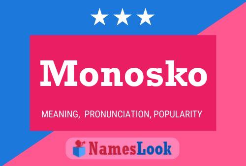 ملصق اسم Monosko