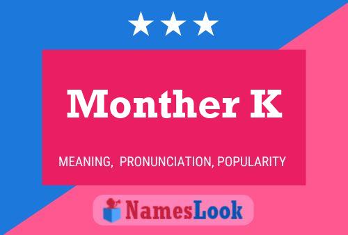 ملصق اسم Monther K