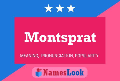 ملصق اسم Montsprat