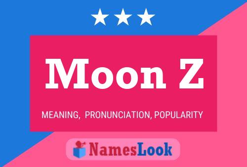 ملصق اسم Moon Z