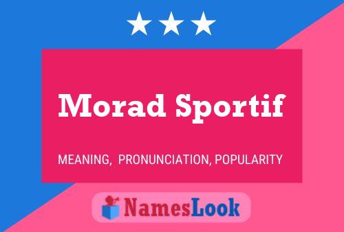 ملصق اسم Morad Sportif